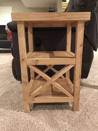 Small X End Table Plans Chisel Fork End Table Plans Small End Tables Diy Side Table