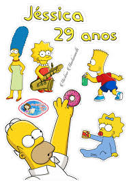 Simpsons Em 2020 Adesivos Topper De Bolo Adesivos Para Impressao