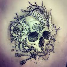 Love This Skull Tattoo Tattoo Sketches Tattoos