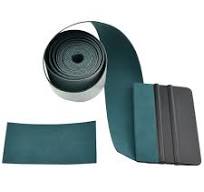 FOSHIO Micro Fiber Felt for Squeegee Edge Wrapping 2 Meters Length - Dark Green Suede Felt to Cover The Edges of Hard Card Squeegees