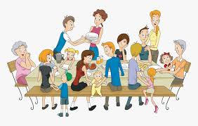 Dining room clipart is a handpicked free hd png images. Familyreunion Cartoon Family Dinner Table Hd Png Download Transparent Png Image Pngitem