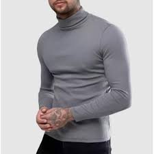 Sehingga jika dilihat seperti leher kura kura. Kaos Polos Pria Leher Tinggi Turtleneck Korea Tangan Lengan Panjang Shopee Indonesia