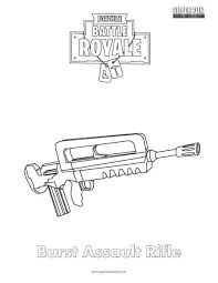 This fortnite coloring pages pistol gun for individual and noncommercial use only, the copyright belongs to their respective creatures or owners. Fortnite Assault Rifle Drawing Fortnite