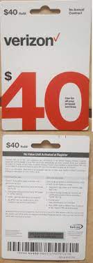 Phone And Data Cards 43308 40 Verizon Wireless Prepaid Refill Card Email Delivery Buy It Now Onl Verizon Wireless International Sim Card Verizon Prepaid