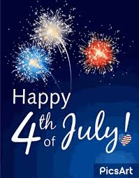 Happy 4th of july in red, white and blue. Pin On Graphics Holidays