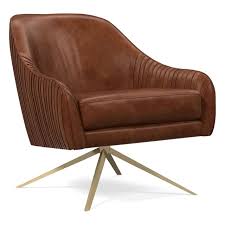 Roar Rabbit Swivel Chair Leather In 2020 Leather Chair Leather Swivel Chair Modern Swivel Chair