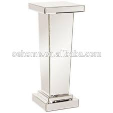 Find new mirrored end & side tables for your home at. Tall Tapered Mirrored Pedestal Accent Table Buy Tapered Mirrored Pedestal Small Pedestal Table Unique Accent Tables Product On Alibaba Com
