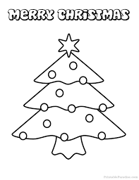 View full size and print (pdf). Printable Christmas Tree Christmas Coloring Page