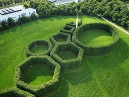 Geometric Garden At Herning Landscape Design Garden Landscape Design Landscape Architecture Design