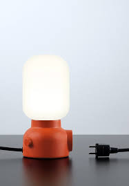 Plug Lamp The Lamp With A Bonus Electrical Socket Mmminimal Lamp Small Table Lamp Design Milk