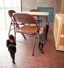 Adet Lifelike Art Chair Art Table Folding Table