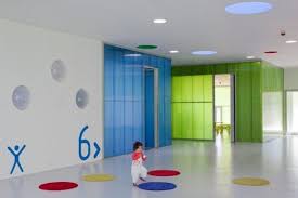 Fun Walls White Resin Floor Kindergarten Design School Design Nursery School