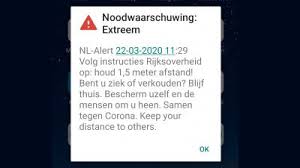 Nl alert biedt waardevolle informatie bij noodsituaties en is sinds de introductie meer dan 200 keer ingezet bij bijvoorbeeld branden, noodweer en het. Overheid Verstuurd Nl Alert Met Instucties Coronavirus Blik Op Nieuws