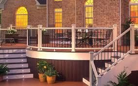 Stair rails on decks should be between 34 inches and 38 inches high, measured vertically from the nose of the tread to the top of the rail. Do I Need Railing On My Deck Decks Docks Lumber Co