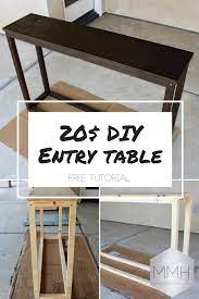 Free Instructions For Modern Diy Entry Table Diy Entryway Table Diy Sofa Table Diy Entry Table