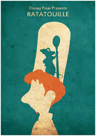 Ratatouille Minimalist Disney Pixar Movie Poster Minimalist Retro Poster Movie Poster Art Print Disney Movie Posters Disney Posters Disney Art