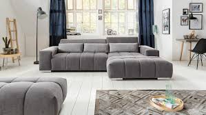 Ecksofa Aksis Wohnlandschaft Sofa Polstersofa In Stone Grau