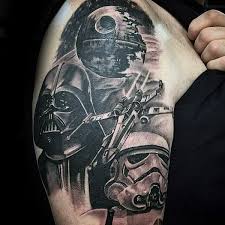 Back to the good side, here's the logo of the rebel alliance and a part of the millennium falcon. Star Wars Tattoos Thelatestfashiontrends Com