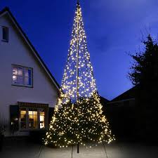 The handy hook is perfect with an extension pole for hanging holiday christmas lights, hanging bird feeders, flower baskets, wind chimes and anything up to 25 pounds. 6m Outdoor Fairybell Pre Lit Tree 1200 Warm White Leds