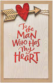 Diy valentines day gift for him, you comfort me masculine bouquet: Amazon Com American Greetings Romantic Valentine S Day Card For Him Man Who Has My Heart Office Products