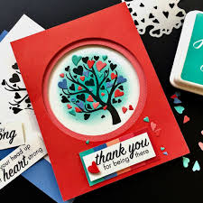 My card today features a spring theme using the branch and blossoms as a cherry blossom tree, and i've added a. Dc278 Heart Tree Stamp Cut Hero Arts