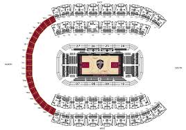 Quicken Loans Arena Seating Chart Luxury Cleveland Cavaliers