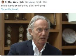 Tony blair's 'mullet' hair distracts viewers during tv appearance. Uoolwb4tjd6hdm