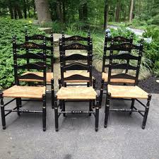 Vintage Hitchcock Reproduction Ladder Back Chairs Ladder Back Chairs Chair Dining Room Chairs