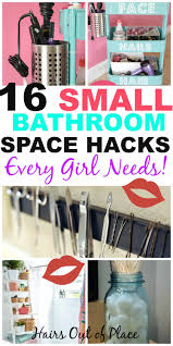 Have extra storage built in under the sink to save space for your small bathroom. 16 Bathroom Hacks And Best Bathroom Storage Ideas For Small Spaces