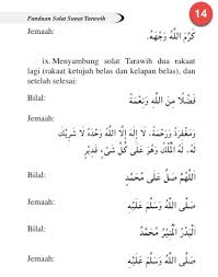 Bacaan selawat dalam rumi : Cara Solat Terawih Yang Betul Panduan Dari Jakim