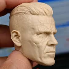 1:6 Cable Josh James Brolin Head Sculpt Model For 12" Male Action Figure  Body