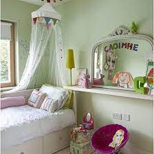 Apple Green Girl S Bedroom Children S Room Decorating Ideal Home In 2021 Girls Bedroom Green Pink Green Bedrooms Girls Blue Bedroom