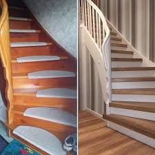 Treppe Vorher Nachher Treppenrenovierung Treppensanierung Treppe Renovieren