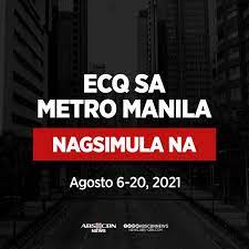 Jun 02, 2021 · executive secretary salvador medialdea signed administrative order (ao) 43 that ordered the grant of hazard pay on june 1, 2021. Abs Cbn News On Twitter Metro Manila Which Was Starting To Emerge From Lockdown Is Now Back Under Enhanced Community Quarantine Ecq Covid 19 Vaccinations Will Continue Despite Tightened Restrictions The National Government Says
