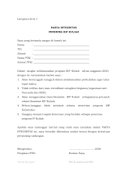 Dokumen berjudul pakta integritas yang telah beredar di kalangan mahasiswa baru ui bukan merupakan dokumen resmi yang telah menjadi keputusan pimpinan ui, kata amel melalui. Https Fai Uad Ac Id Wp Content Uploads 2020 09 Lampiran Kip 1 Pdf