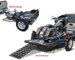 Three Rail Motorcycle Trailer Motorcycle Trailer Motorcycle Camping Gear Sport Bikes