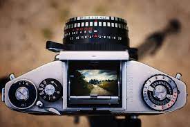 Photographer Shoots The World Trough The Viewfinder Of An Old Film Camera Old Film Camera Film Camera Camera Viewfinder