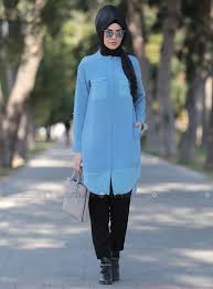 Tarz Tunik Mavi Somfashion Moda Trendleri Tunik Moda