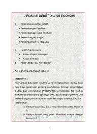 Hitunglah s 5, s 14, j 9 dari sebuah deret hitung yang suku pertamanya 1000 dan pembeda antar sukunya : Deret Hitung Dan Deret Ukur 1