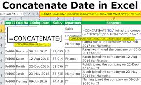 Concatenate Date In Excel How To Concatenate Keep The