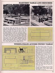 Harvest Table Harvest Table Table And Bench Set Picnic Area