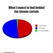 What I Expect To Find Behind The Shower Curtain Funny Charts Funny Pie Charts Really Funny