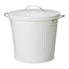 Knodd Tonne Mit Deckel Weiss Ikea Deutschland Ikea Ikea Kasten Abfalleimer