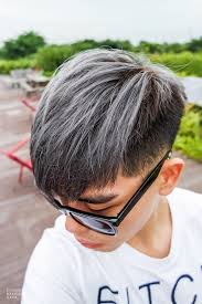 Place a small amount of wax into the palm of your hands and rub in a circular motion covering great product for temporary grey/ silver hair. Grey Hair Boy