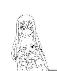 Beautiful fairy tail coloring pages 78 on download coloring pages. Fairy Tail Coloring Pages Wendy And Charle Coloring4free Coloring4free Com