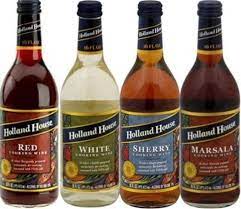 Holland House Cooking Wine 16oz Bottle Pack Of 4 Select Flavor Below Sampler Pack - 1 Each Of Red Cooking With White Wine Marsala Cooking Wine Cooking Wine