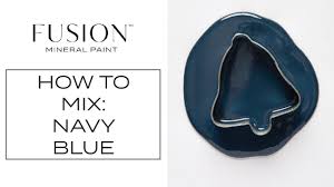 The name of this color, inspired by the british royal navy, has been in use since the 19th century, first appearing in the oxford english dictionary in 1813. How To Create A Navy Blue Paint Color Fusion Mineral Paint Youtube