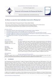 Malaysia fiscal deficit was around 4% of the gdp in 2013 and government aims to reduce this to 3% by 2015 in the economic transformation program (etp). Pdf Is There A Case For Fuel Subsidy Removal In Malaysia