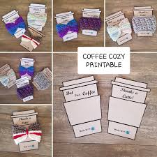 Printable Coffee Cozypdf Download Coffee Cozy Holder Etsy In 2021 Cozy Cards Coffee Cozy Crafts