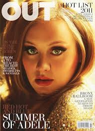 Out Magazine June July 2011 Magazine Adele Cover (Out Magazine)